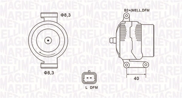 Generator Magneti marelli 063731470010 MAGNETI MARELLI