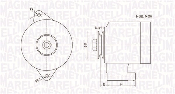 Generator Magneti marelli 063731472010 MAGNETI MARELLI