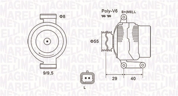 Generator Magneti marelli 063731484010 MAGNETI MARELLI