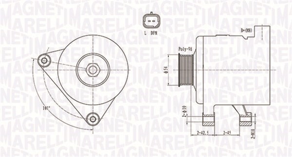 Generator Magneti marelli 063731498010 MAGNETI MARELLI