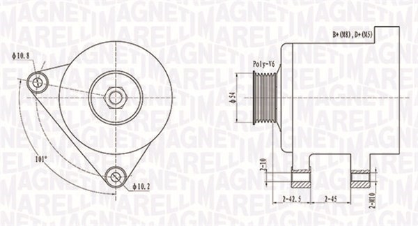 Generator Magneti marelli 063731509010 MAGNETI MARELLI