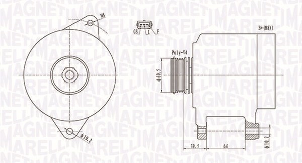 Generator Magneti marelli 063731522010 MAGNETI MARELLI