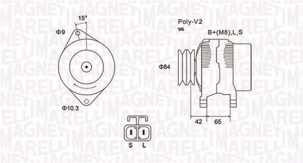 Generator Magneti marelli 063731530010 MAGNETI MARELLI