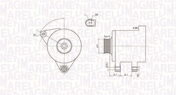 Generator Magneti marelli 063731546010 MAGNETI MARELLI