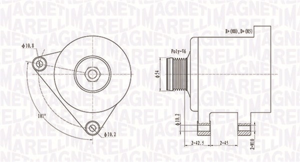 Generator Magneti marelli 063731553010 MAGNETI MARELLI