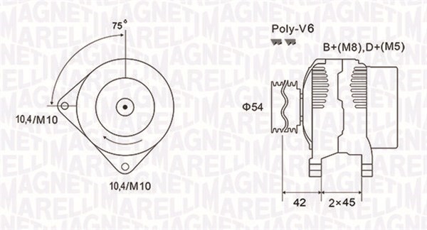 Generator Magneti marelli 063731564010 MAGNETI MARELLI
