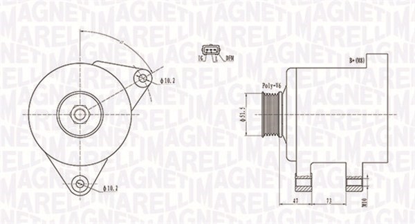 Generator Magneti marelli 063731569010 MAGNETI MARELLI