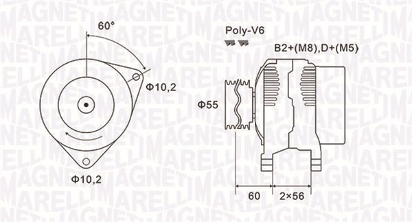 Generator Magneti marelli 063731577010 MAGNETI MARELLI