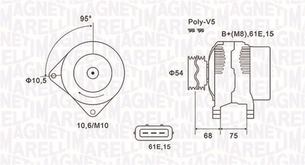 Generator Magneti marelli 063731584010 MAGNETI MARELLI