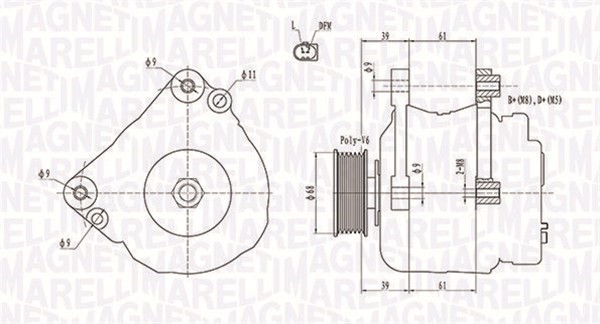 Generator Magneti marelli 063731587010 MAGNETI MARELLI