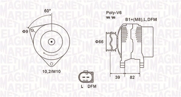 Generator Magneti marelli 063731588010 MAGNETI MARELLI