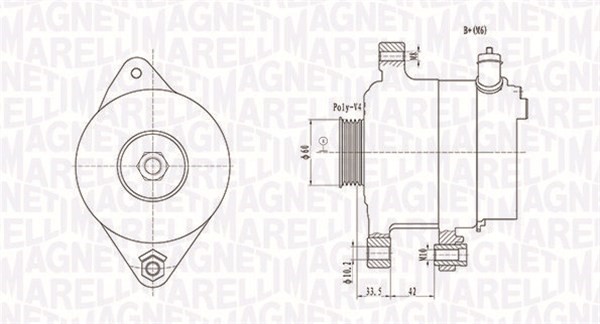 Generator Magneti marelli 063731595010 MAGNETI MARELLI