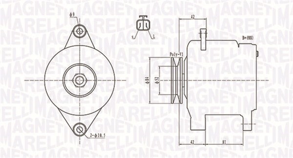 Generator Magneti marelli 063731615010 MAGNETI MARELLI