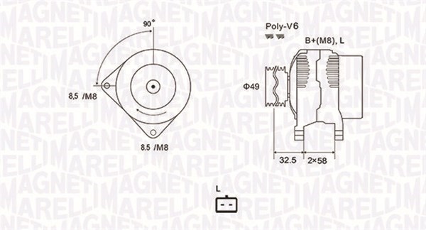 Generator Magneti marelli 063731627010 MAGNETI MARELLI