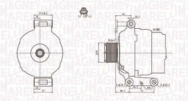 Generator Magneti marelli 063731639010 MAGNETI MARELLI