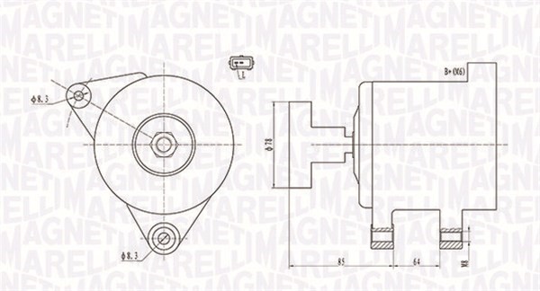Generator Magneti marelli 063731649010 MAGNETI MARELLI