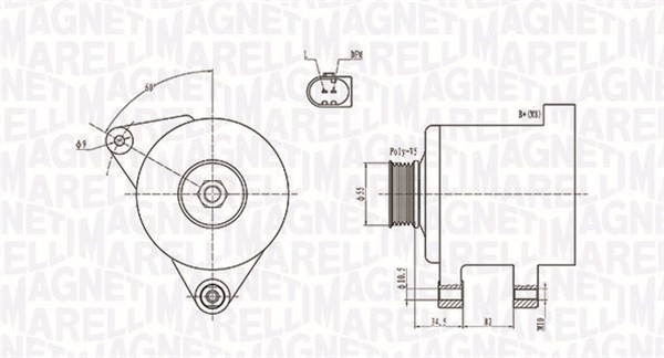 Generator Magneti marelli 063731664010 MAGNETI MARELLI