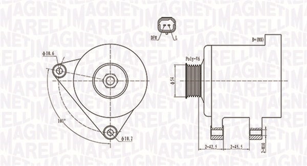 Generator Magneti marelli 063731674010 MAGNETI MARELLI