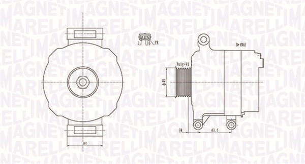 Generator Magneti marelli 063731676010 MAGNETI MARELLI