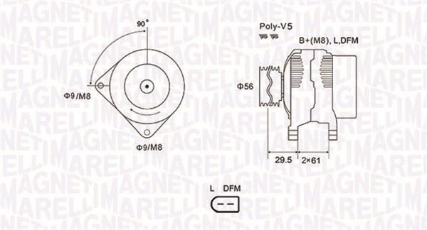 Generator Magneti marelli 063731678010 MAGNETI MARELLI