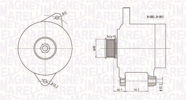 Generator Magneti marelli 063731696010 MAGNETI MARELLI