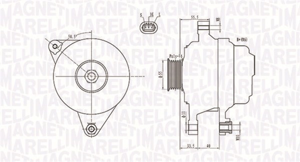 Generator Magneti marelli 063731703010 MAGNETI MARELLI