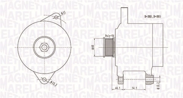 Generator Magneti marelli 063731718010 MAGNETI MARELLI