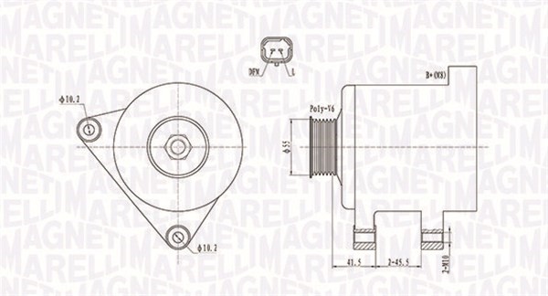 Generator Magneti marelli 063731741010 MAGNETI MARELLI