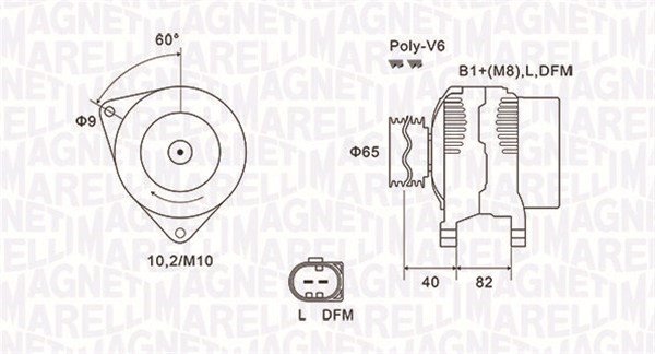 Generator Magneti marelli 063731746010 MAGNETI MARELLI