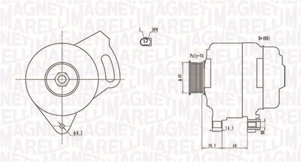 Generator Magneti marelli 063731750010 MAGNETI MARELLI