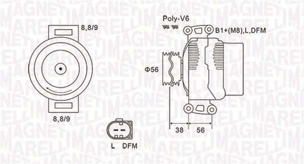 Generator Magneti marelli 063731754010 MAGNETI MARELLI