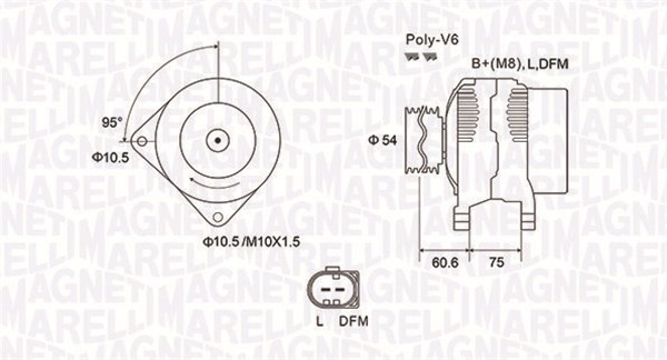 Generator Magneti marelli 063731757010 MAGNETI MARELLI