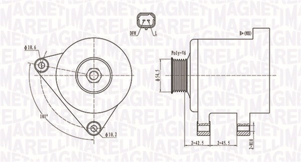 Generator Magneti marelli 063731761010 MAGNETI MARELLI