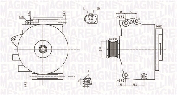 Generator Magneti marelli 063731764010 MAGNETI MARELLI Generator Magneti marelli 063731764010 MAGNETI MARELLI