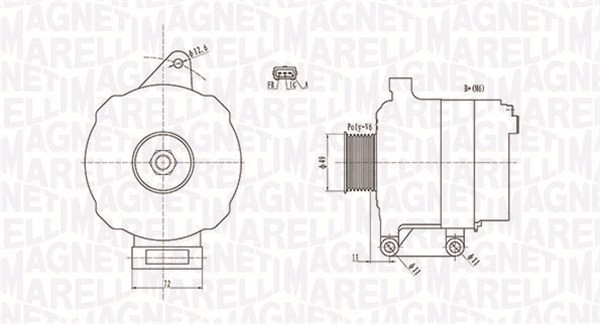 Generator Magneti marelli 063731780010 MAGNETI MARELLI