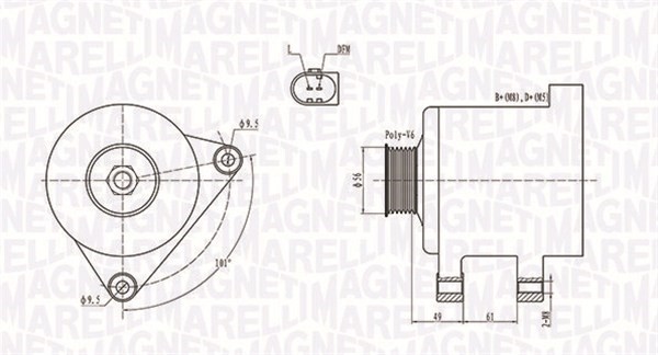Generator Magneti marelli 063731782010 MAGNETI MARELLI