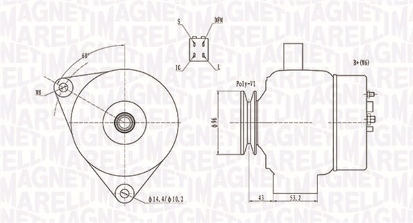 Generator Magneti marelli 063731783010 MAGNETI MARELLI