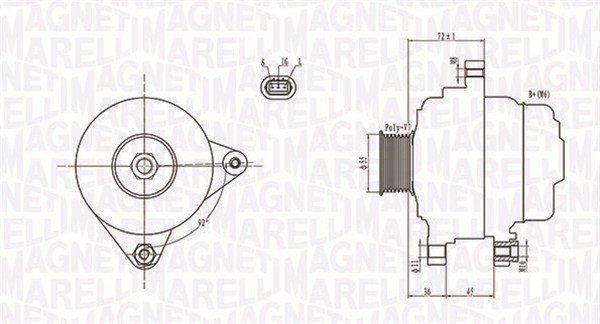 Generator Magneti marelli 063731792010 MAGNETI MARELLI