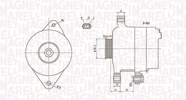 Generator Magneti marelli 063731793010 MAGNETI MARELLI