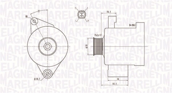 Generator Magneti marelli 063731796010 MAGNETI MARELLI