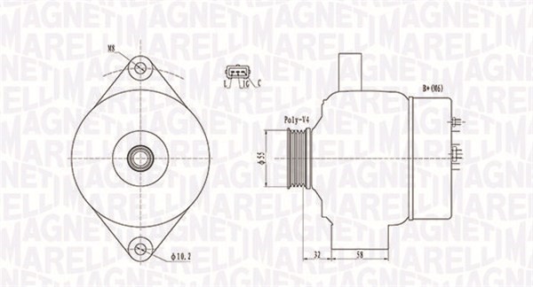Generator Magneti marelli 063731803010 MAGNETI MARELLI