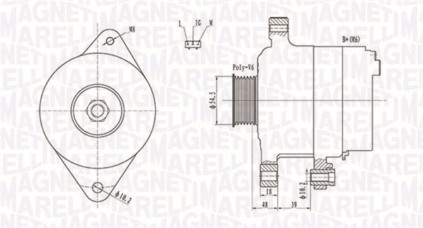 Generator Magneti marelli 063731809010 MAGNETI MARELLI