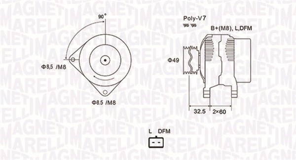 Generator Magneti marelli 063731814010 MAGNETI MARELLI