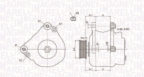 Generator Magneti marelli 063731818010 MAGNETI MARELLI