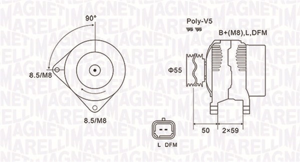 Generator Magneti marelli 063731823010 MAGNETI MARELLI