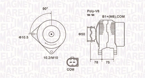 Generator Magneti marelli 063731825010 MAGNETI MARELLI