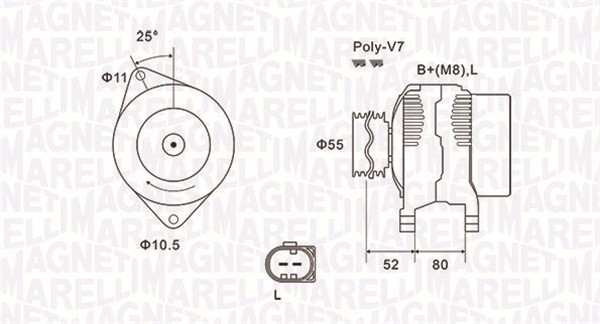 Generator Magneti marelli 063731837010 MAGNETI MARELLI Generator Magneti marelli 063731837010 MAGNETI MARELLI