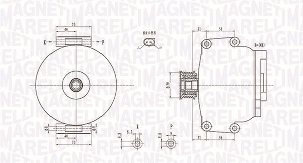 Generator Magneti marelli 063731846010 MAGNETI MARELLI