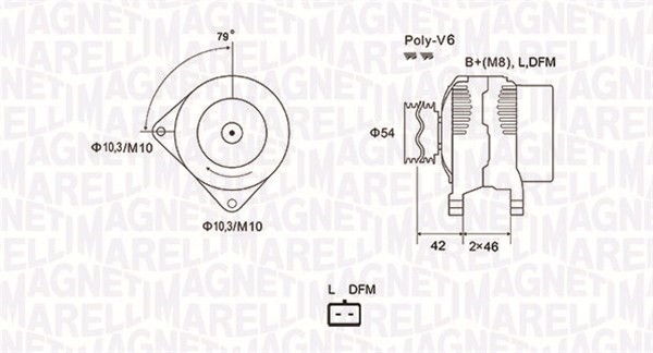 Generator Magneti marelli 063731850010 MAGNETI MARELLI