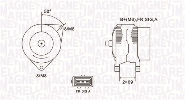 Generator Magneti marelli 063731857010 MAGNETI MARELLI